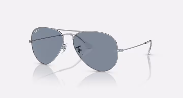 AVIATOR CLASSIC PLATEADO LUNA AZUL